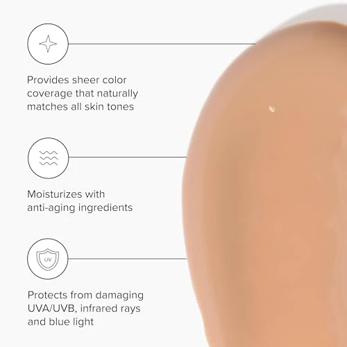 DRMTLGY Tinted Moisturizer with SPF 46. Universal Tint. All-In-One Face Sunscreen and Foundation with Broad Spectrum Protection Against UVA and UVB Rays. 1.7 oz - Image 4