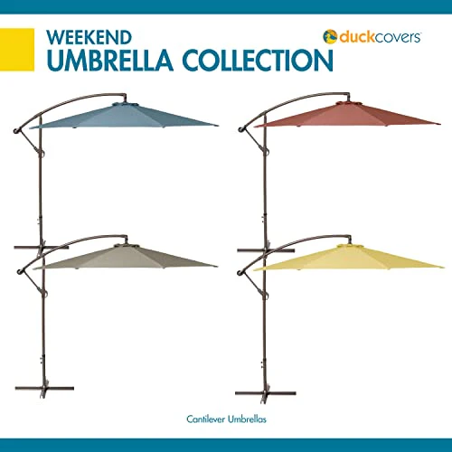 Duck Covers Classic Accessories DUCN2 Weekend Patio Cantilever Umbrella, 10 Foot, Moon Rock - Image 2