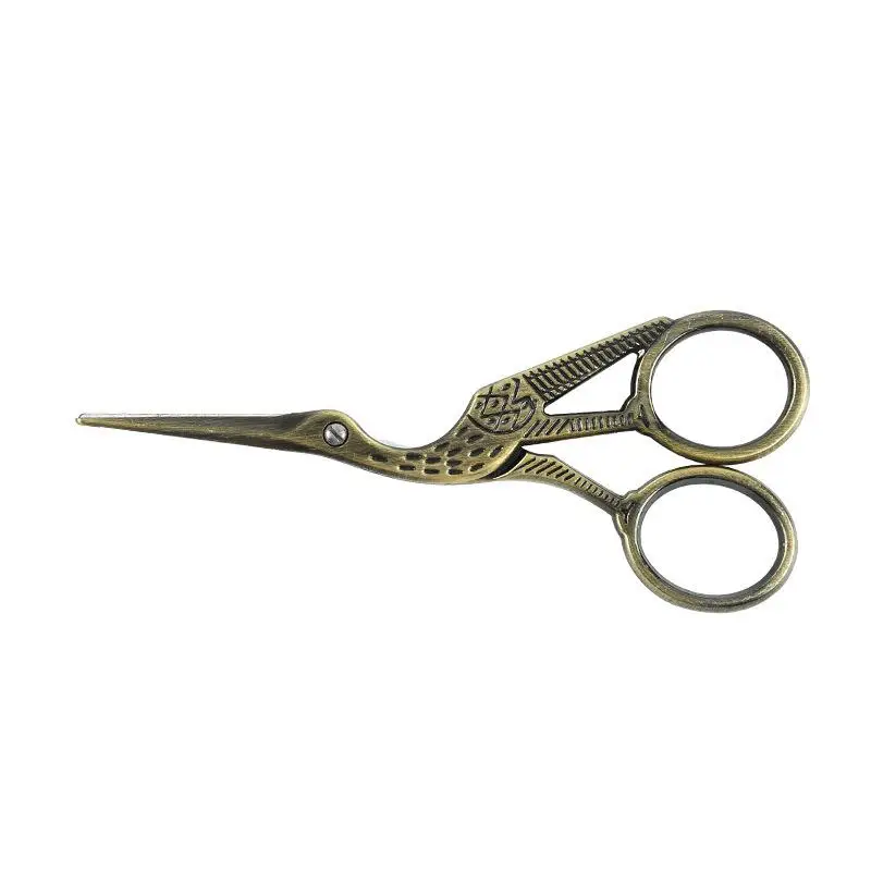 Durable Stainless Steel Retro Tailor Scissor Crane Shape Sewing Small Embroidery Craft CrossStitch Scissors DIY Home Tools - Image 19