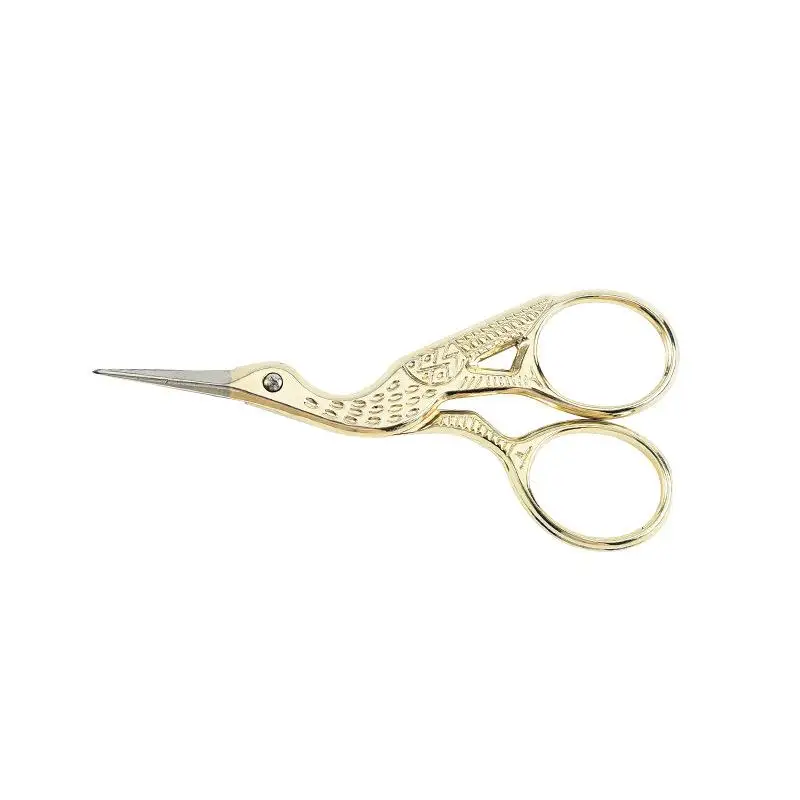 Durable Stainless Steel Retro Tailor Scissor Crane Shape Sewing Small Embroidery Craft CrossStitch Scissors DIY Home Tools - Image 6