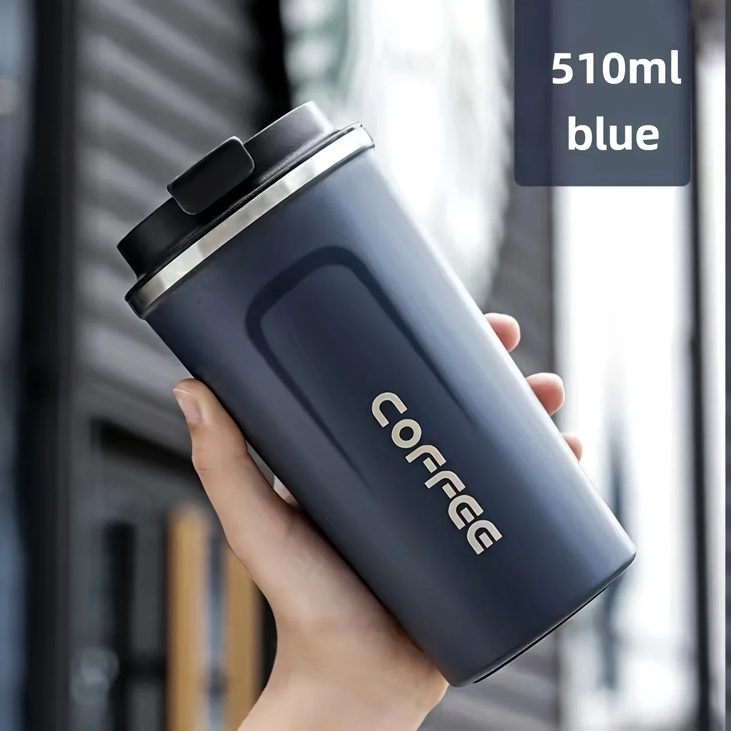 Durable Vacuum Insulated Coffee Travel Cup Stainless Steel Thermos Leak Proof Double Wall Matte Design Keeps Drinks Hot Cold - Image 8