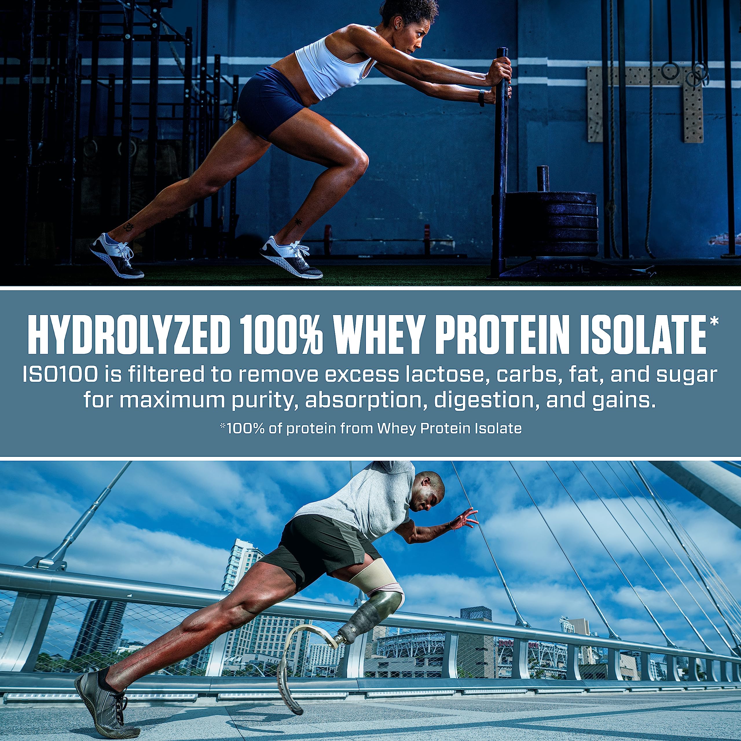 Dymatize ISO100 Hydrolyzed Protein Powder, 100% Whey Isolate, 25g of Protein, 5.5g BCAAs, Gluten Free, Fast Absorbing, Easy Digesting, Fruity Pebbles, 20 Servings - Image 6