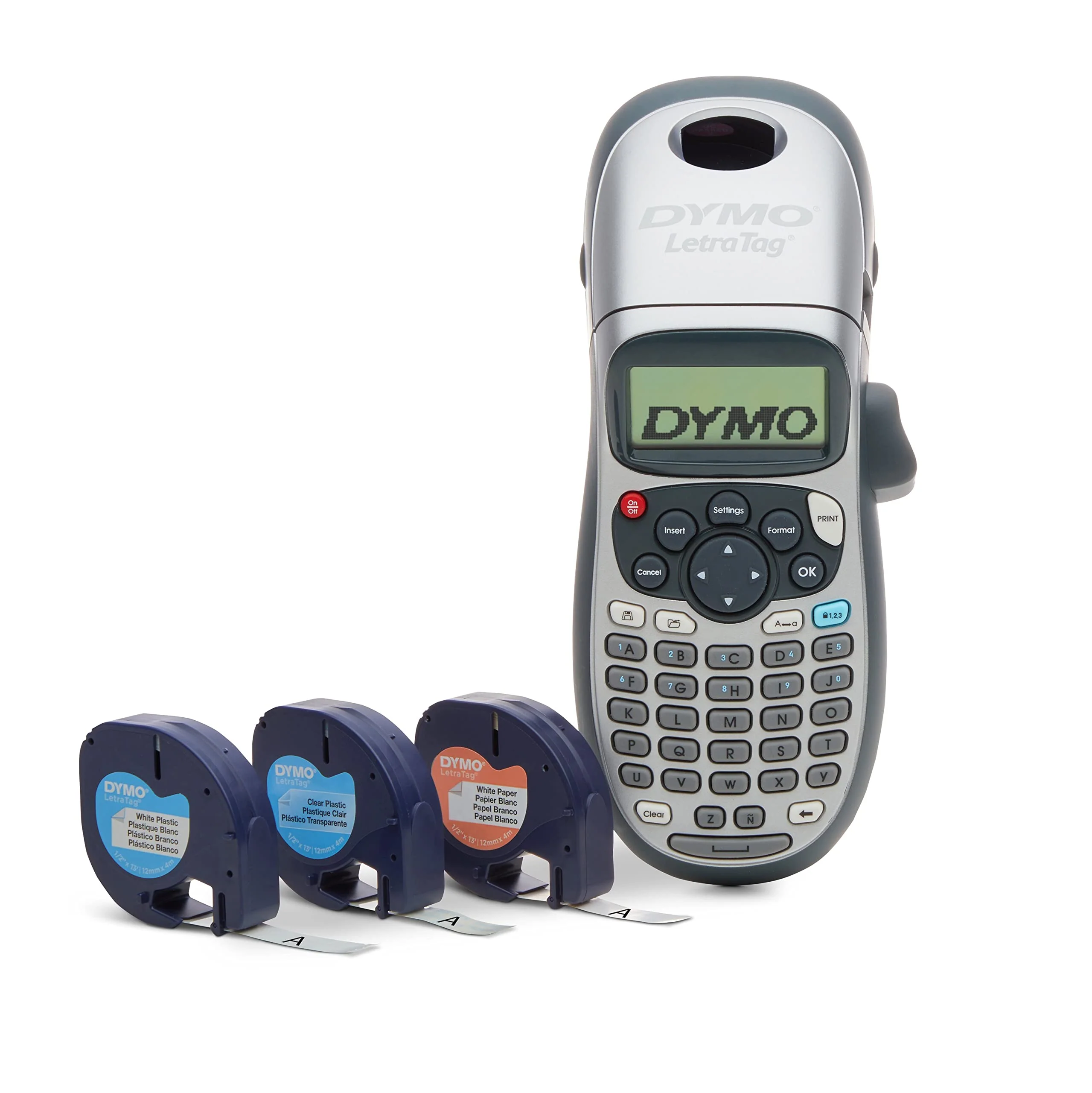 DYMO Label Maker with 3 Bonus Labeling Tapes | LetraTag 100H Handheld Label Maker & LT Label Tapes, Easy-to-Use, Great for Home & Office Organization - Image 8