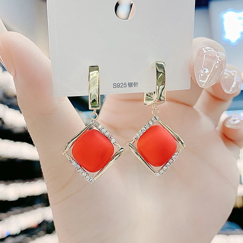 Earrings Retro Temperament Europe and America 2023 New High-quality Purple Earrings Female Exquisite Niche Fashion Stud Earrings - Image 21