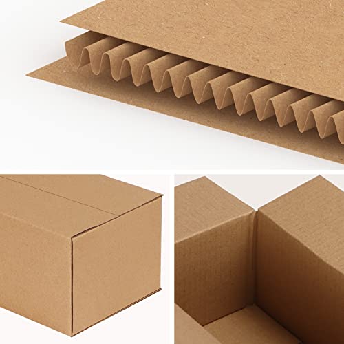 Edenseelake 40 Pack 6x4x3 inches Shipping Boxes Small Cardboard Boxes for Packing, Moving, Mailing, Brown - Image 4