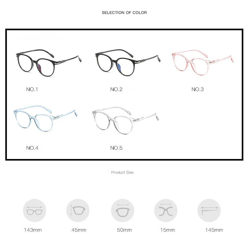 Elbru Optical Eye Glasses Frames for Women Men Ultralight Eyeglasses Frame Female Male Transparent Black Pink Blue oculos - Image 7