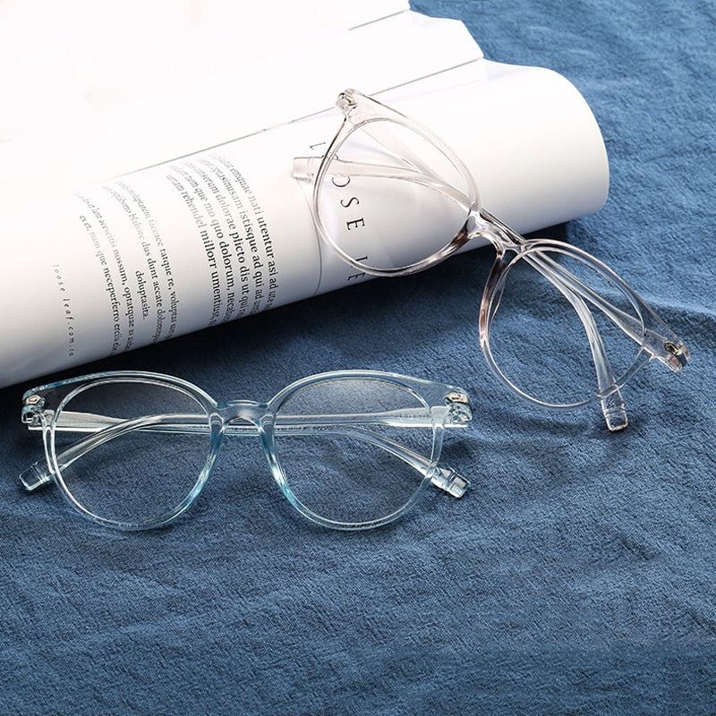 Elbru Optical Eye Glasses Frames for Women Men Ultralight Eyeglasses Frame Female Male Transparent Black Pink Blue oculos - Image 8