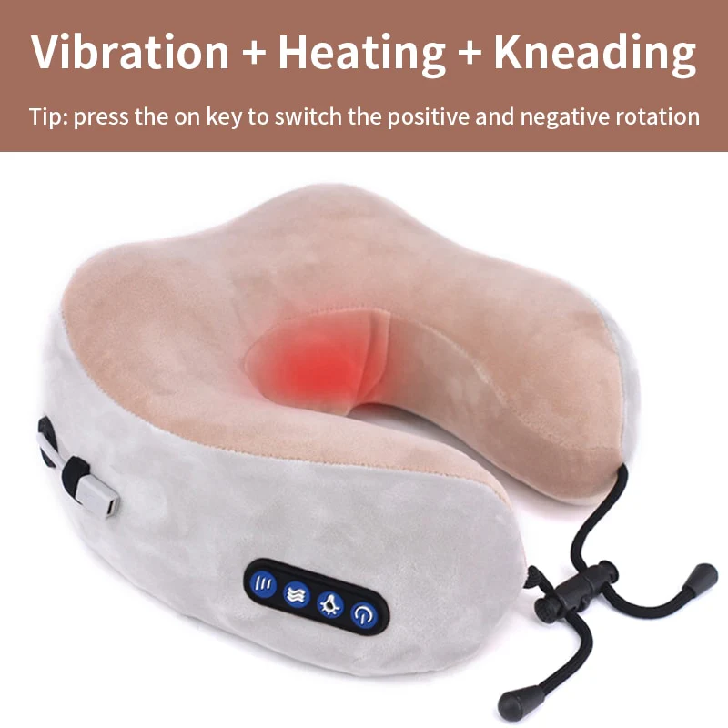 Electric Neck Massager U shaped Pillow Multifunctional Portable Shoulder Cervical Massager Outdoor Home Car Relaxing Massage - Image 5