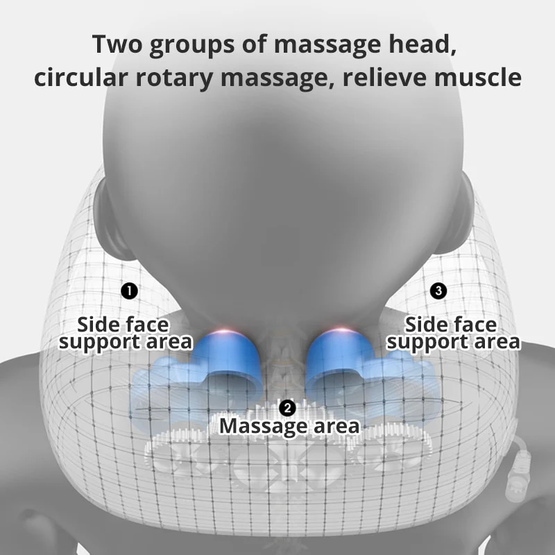 Electric Neck Massager U shaped Pillow Multifunctional Portable Shoulder Cervical Massager Outdoor Home Car Relaxing Massage - Image 9