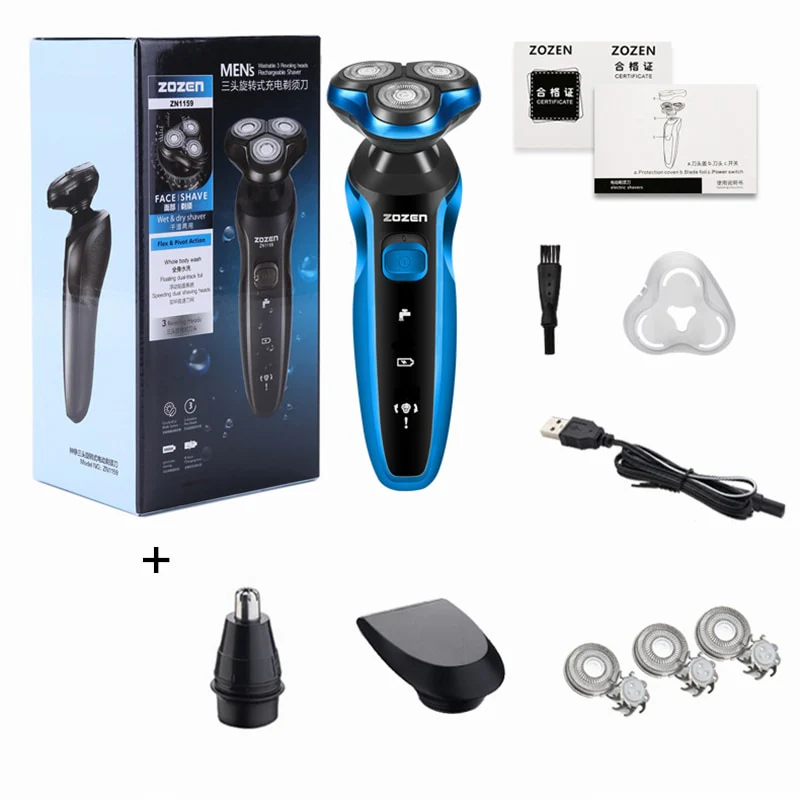 Electric Razor Electric Shaver Hair Cutting Shaving Machine for Men Clipper Beard Trimmer  Rotary Shaver 100% Water Proof - Image 11