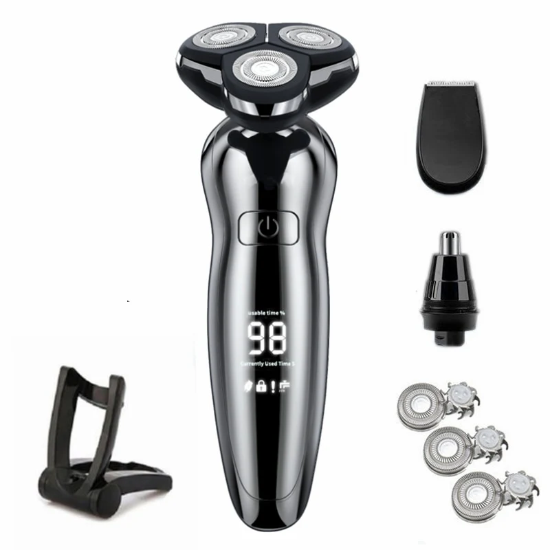 Electric Razor Electric Shaver Hair Cutting Shaving Machine for Men Clipper Beard Trimmer  Rotary Shaver 100% Water Proof - Image 12