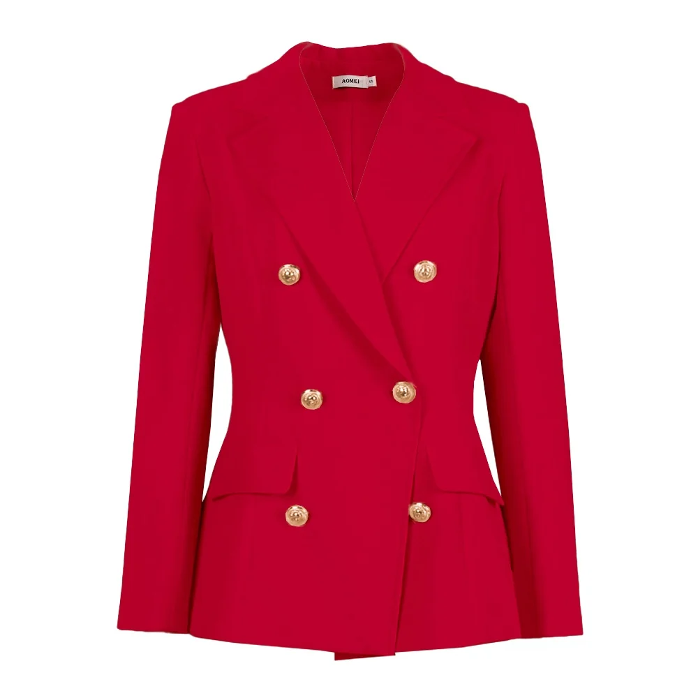 Elegant Blazer for Women Sets Buttons White Autumn Summer Suits Fashion Casual Professional Party Office Business Outfits 2021 - Image 7