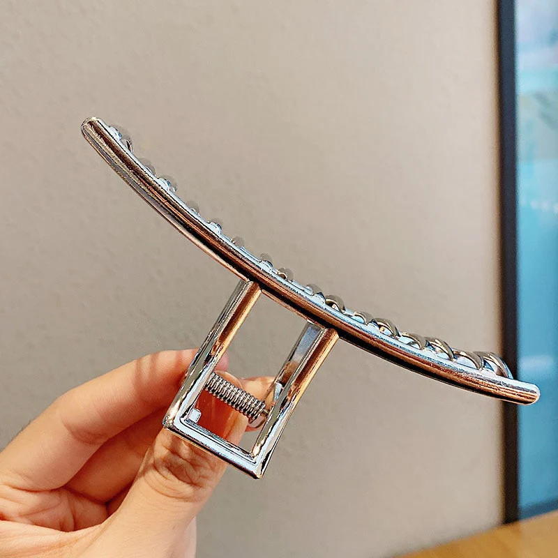 Elegant Gold Silver Hollow Geometric Metal Hair Claw For Women Long Thick Hair Holder Hair Claw Clip Fashion Hair Accessories - Image 13