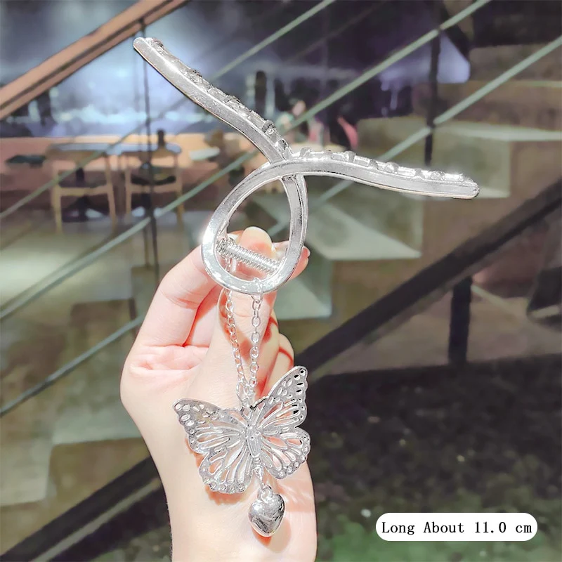 Elegant Gold Silver Hollow Geometric Metal Hair Claw For Women Long Thick Hair Holder Hair Claw Clip Fashion Hair Accessories - Image 22