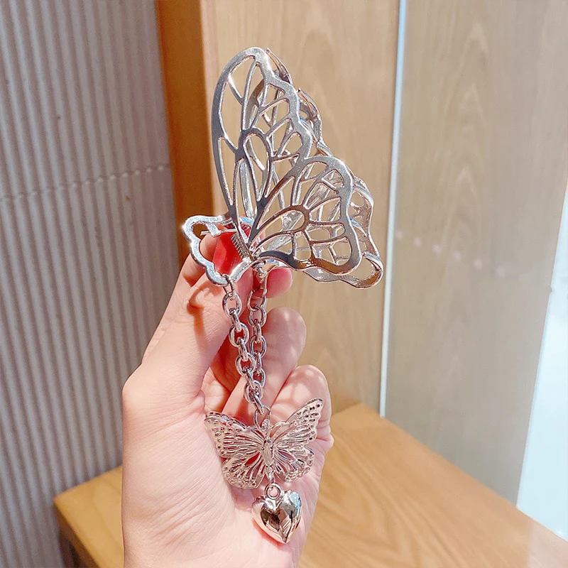 Elegant Gold Silver Hollow Geometric Metal Hair Claw For Women Long Thick Hair Holder Hair Claw Clip Fashion Hair Accessories - Image 27