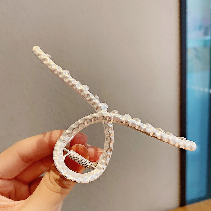 Elegant Gold Silver Hollow Geometric Metal Hair Claw For Women Long Thick Hair Holder Hair Claw Clip Fashion Hair Accessories - Image 28