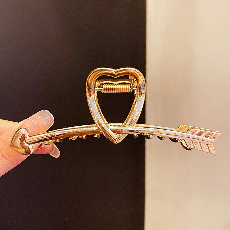 Elegant Gold Silver Hollow Geometric Metal Hair Claw For Women Long Thick Hair Holder Hair Claw Clip Fashion Hair Accessories - Image 35