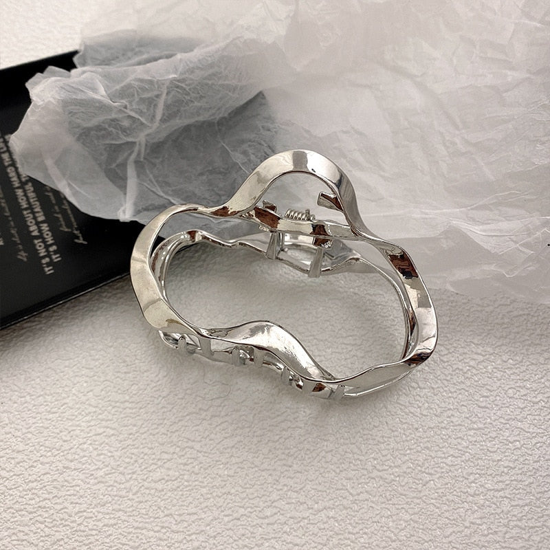 Elegant Gold Silver Hollow Geometric Metal Hair Claw For Women Long Thick Hair Holder Hair Claw Clip Fashion Hair Accessories - Image 53