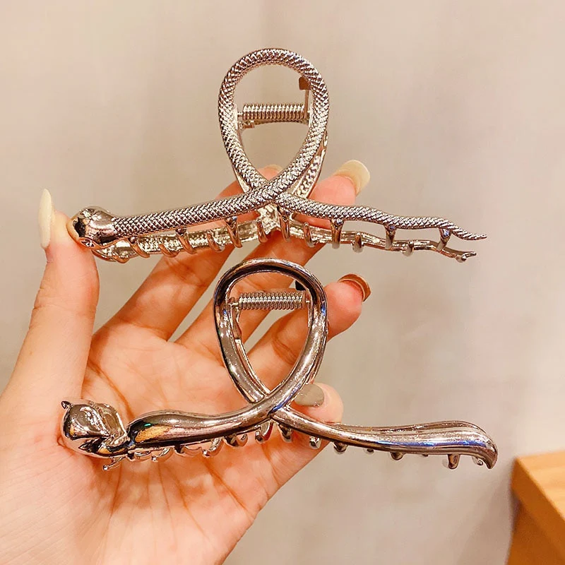 Elegant Gold Silver Hollow Geometric Metal Hair Claw For Women Long Thick Hair Holder Hair Claw Clip Fashion Hair Accessories - Image 56
