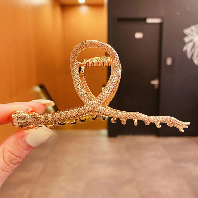 Elegant Gold Silver Hollow Geometric Metal Hair Claw For Women Long Thick Hair Holder Hair Claw Clip Fashion Hair Accessories - Image 59
