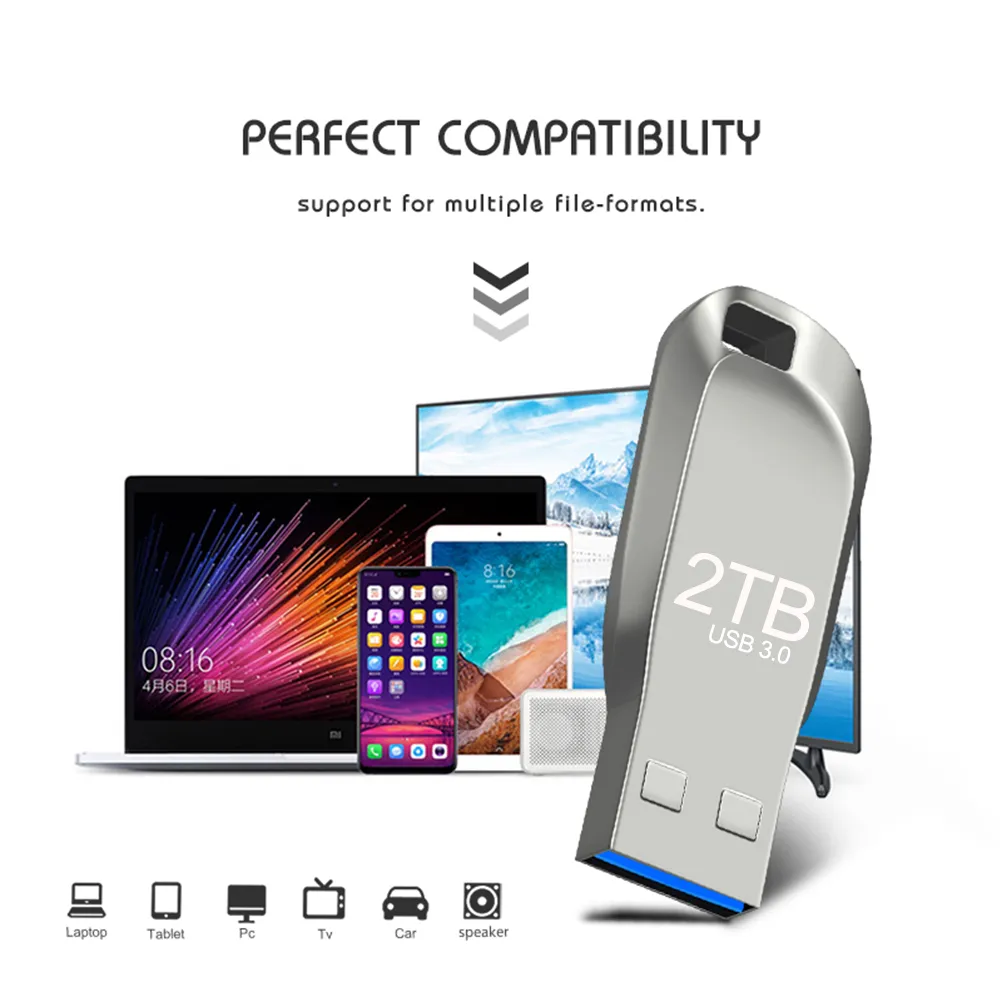 Elough USB 3.0 High speed Flash Drive Metal Pen Drive 2TB/1TB/512G Waterproof Flash Disk Mini Memory Sticks 32G U Disk Pen Drive - Image 6