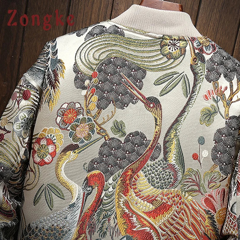 Embroidery Bomber Winter Jacket Men 2023 Japanese Streetwear Men Jacket Winter Jackets For Men Brand Coat M-5XL - Image 4