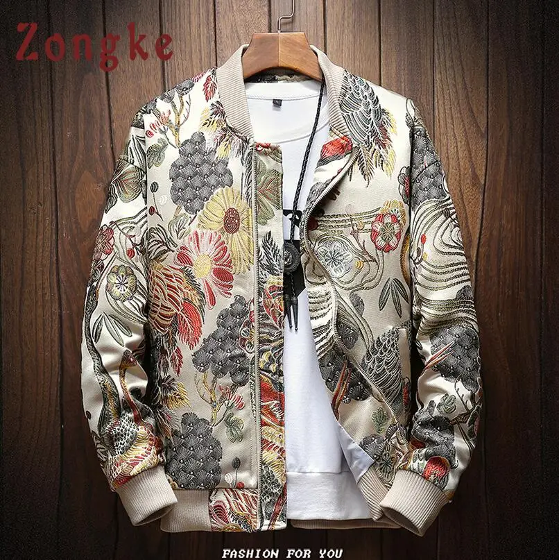 Embroidery Bomber Winter Jacket Men 2023 Japanese Streetwear Men Jacket Winter Jackets For Men Brand Coat M-5XL - Image 7