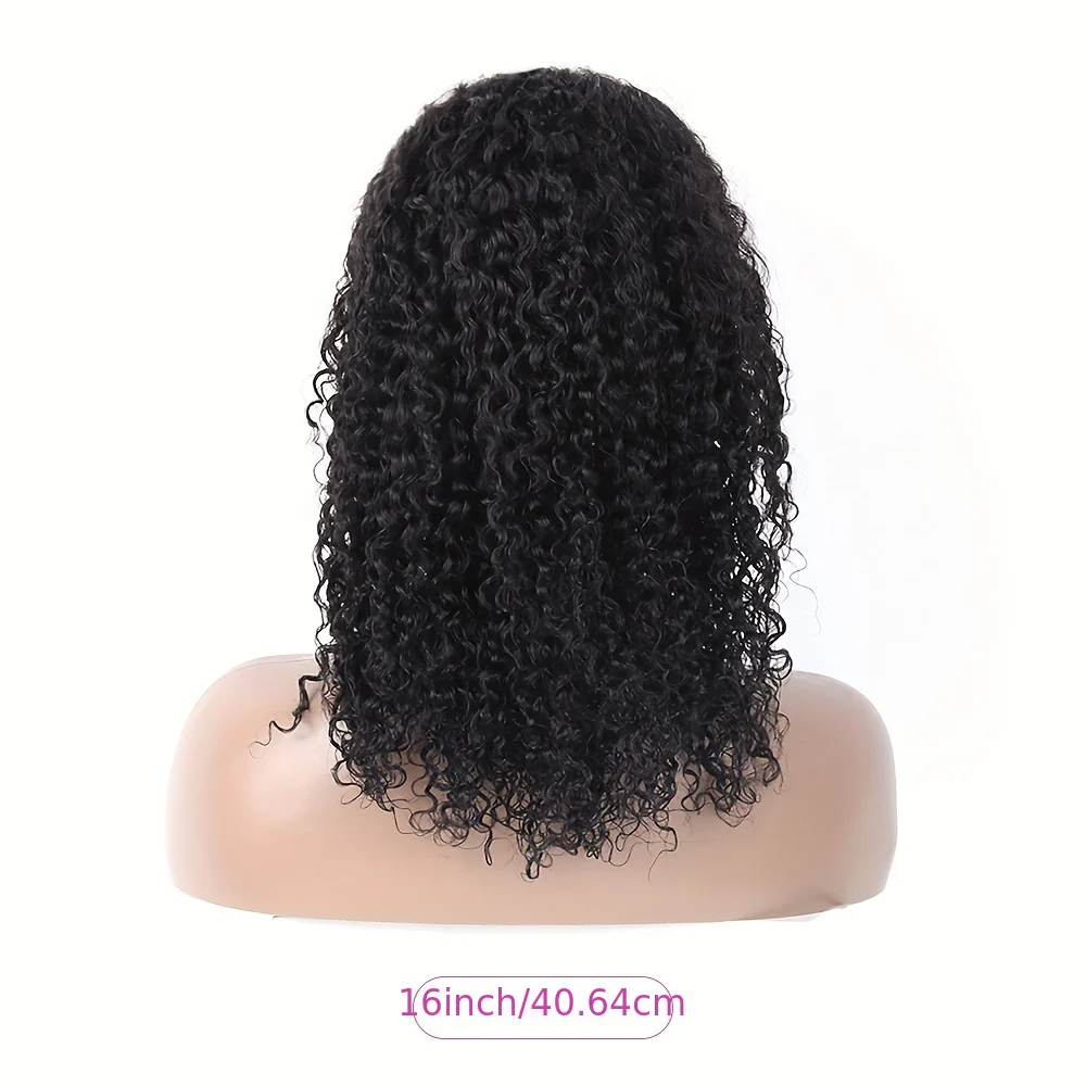 EMOL 180% Density Kinky Curly 13x4 Lace Front Wig - Pre-Plucked 4C Natural Look, Transparent Lace, Glueless for All Women - Image 11