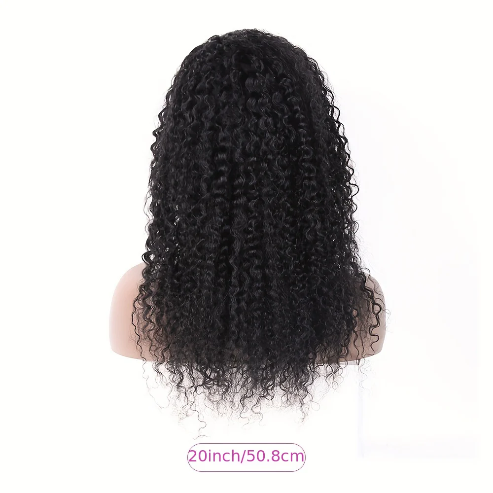 EMOL 180% Density Kinky Curly 13x4 Lace Front Wig - Pre-Plucked 4C Natural Look, Transparent Lace, Glueless for All Women - Image 12