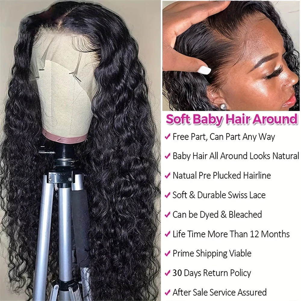 EMOL 180% Density Kinky Curly 13x4 Lace Front Wig - Pre-Plucked 4C Natural Look, Transparent Lace, Glueless for All Women - Image 13