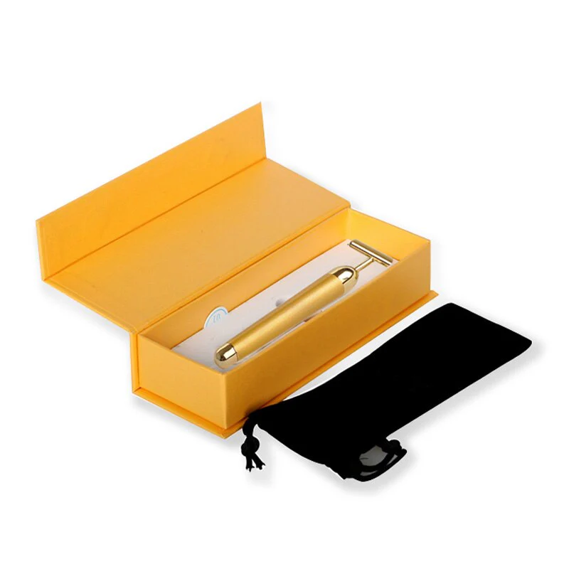 Energy 24K Gold T Beauty Bar Facial Roller Pulse Firming Massager Anti Aging Face Wrinkle Treatment Slimming Wrinkle Stick - Image 5