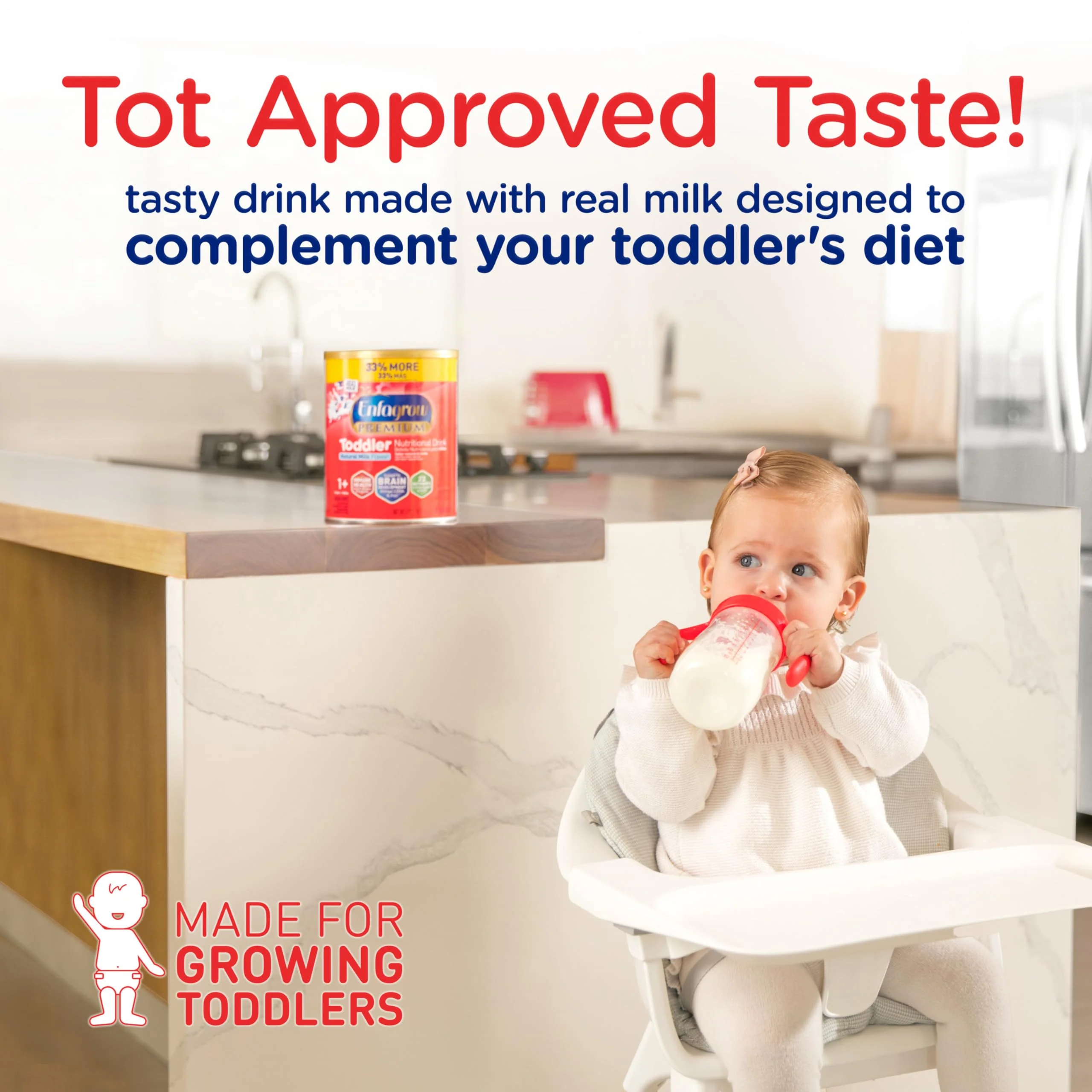 Enfagrow Premium Non-GMO Toddler Next Step Formula Stage 3 36.6 oz. - Image 6