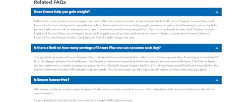 Ensure Plus Liquid Nutrition Shake with Fiber, 16 Grams of Protein, , Vanilla, 8 Fl Oz Bottle (Pack of 24) - Image 8