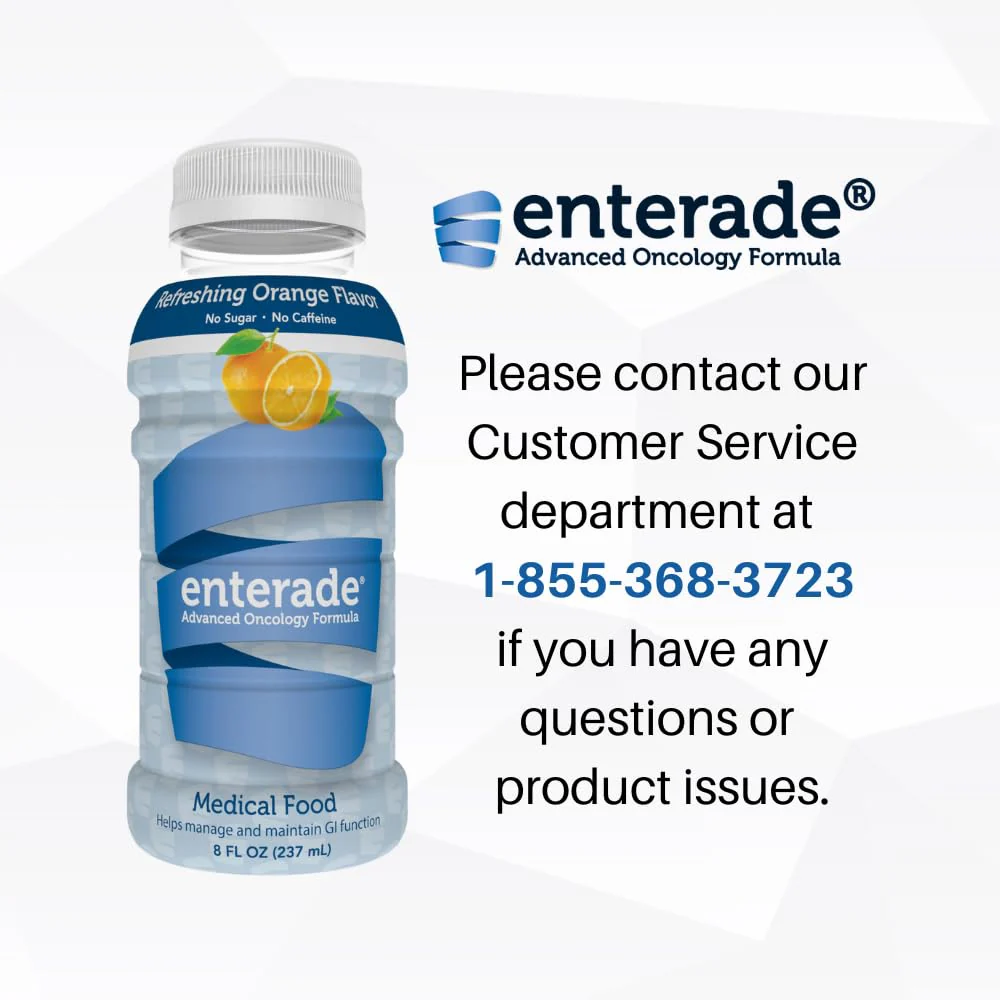 enterade AO Orange, 12 Pack, Specially Formulated to Reduce Treatment GI Side Effects, Supportive Care Beverage, 8oz Bottles (12 Pack) - Image 2