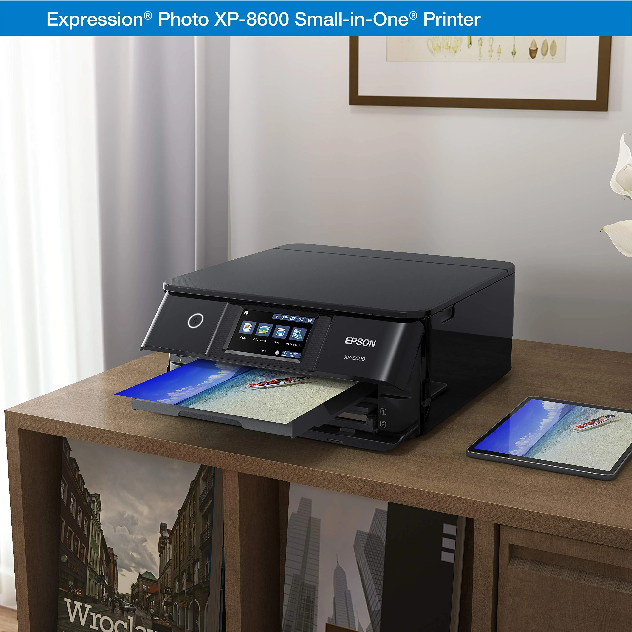 Epson Expression Photo XP-8600 Wireless Color Photo Printer with Scanner and Copier Black,Small - Image 2