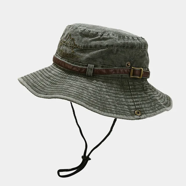 Ethnic Style Retro Drawstring Fisherman's Hat Female Summer Outdoor Sunscreen Shading Mountaineering Hat Male Western Cowboy Hat - Image 15
