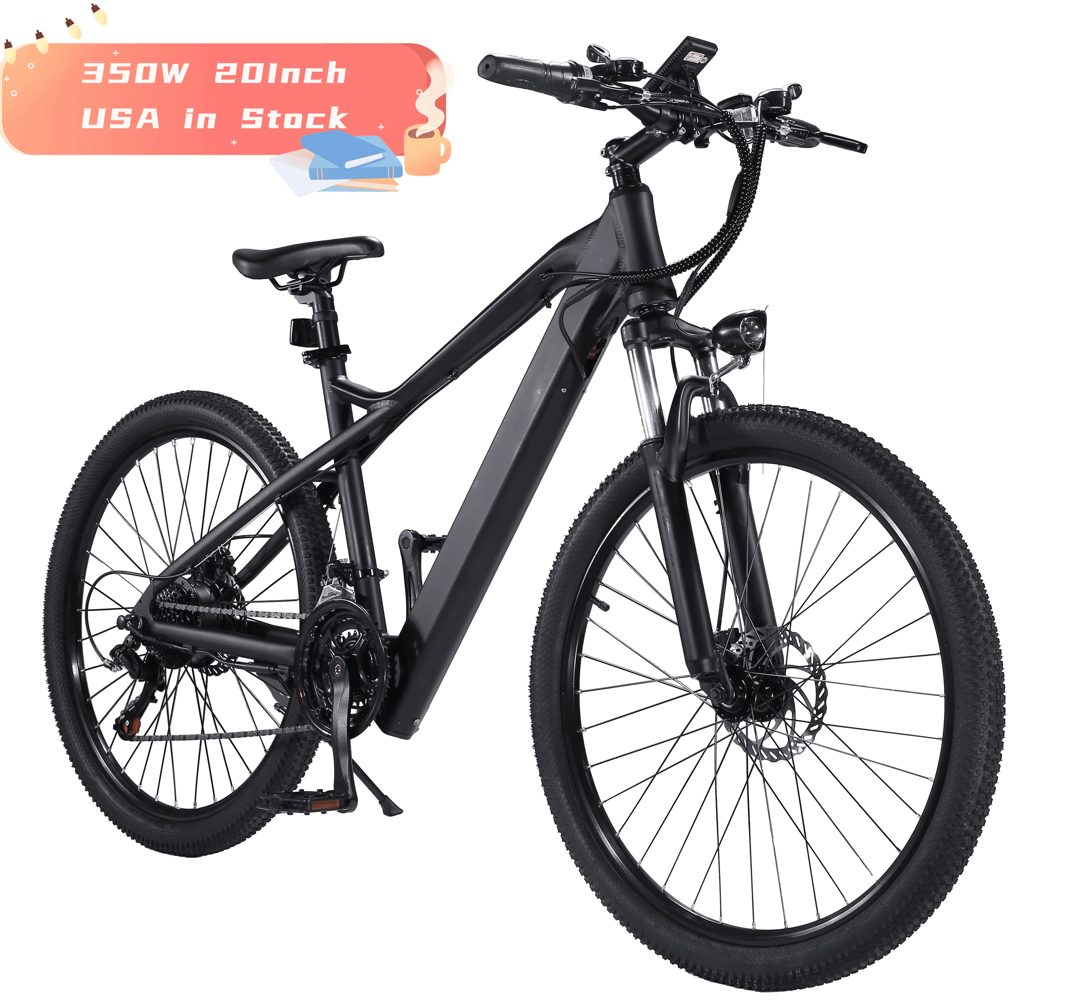 Professional 48 V 350 W Motor E Moutain eBike Double Suspension 26 Inch Big Wheel Electric Bike