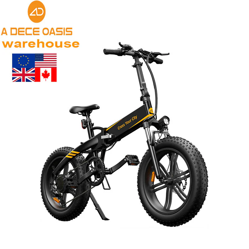 EU UK US CA warehouse A20F ADO ebike folding electric road bicycle electric city mountain fat tire bike electric Folding bike - Image 2