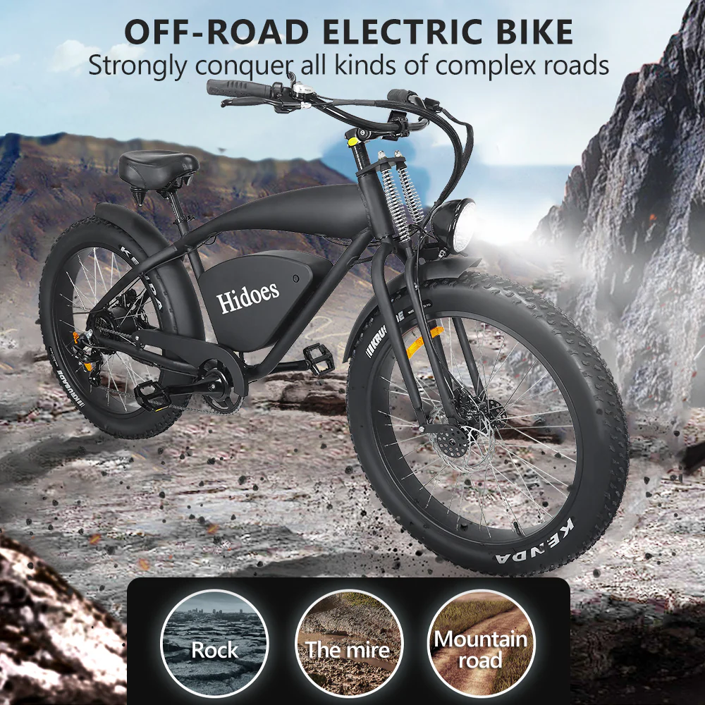 EU US warehouse Hidoes B3 ebike 1200w Bicycle electric motor bicycle fat tire electric mountain bike Hidoes B3 - Image 3