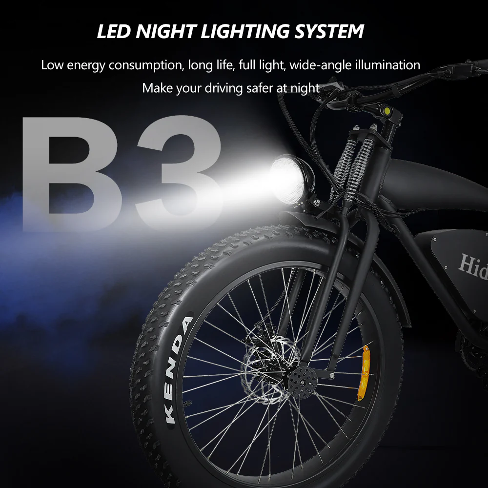 EU US warehouse Hidoes B3 ebike 1200w Bicycle electric motor bicycle fat tire electric mountain bike Hidoes B3 - Image 5