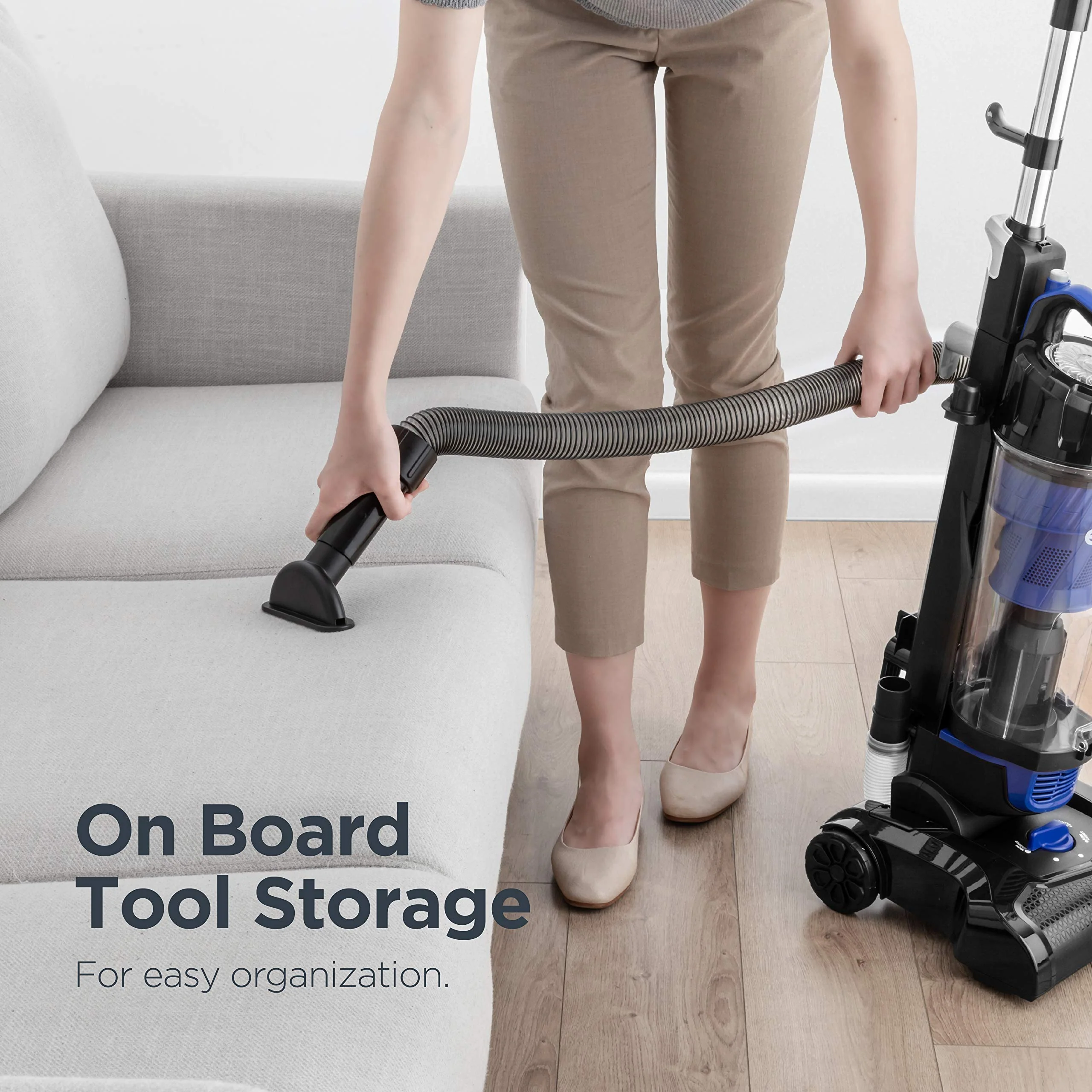 Eureka Lightweight Powerful Upright Vacuum Cleaner for Carpet and Hard Floor, PowerSpeed, New Model,Blue,black/New Model - Image 3