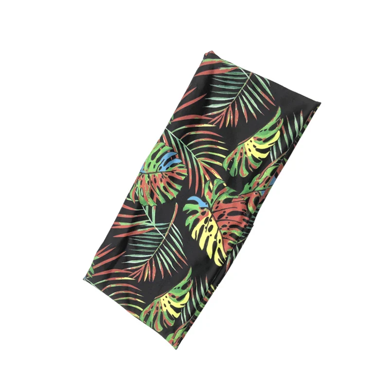 Europe and the United States cross-border popular elastic colorful butterfly printed wide-brimmed headband sports yoga headband - Image 7