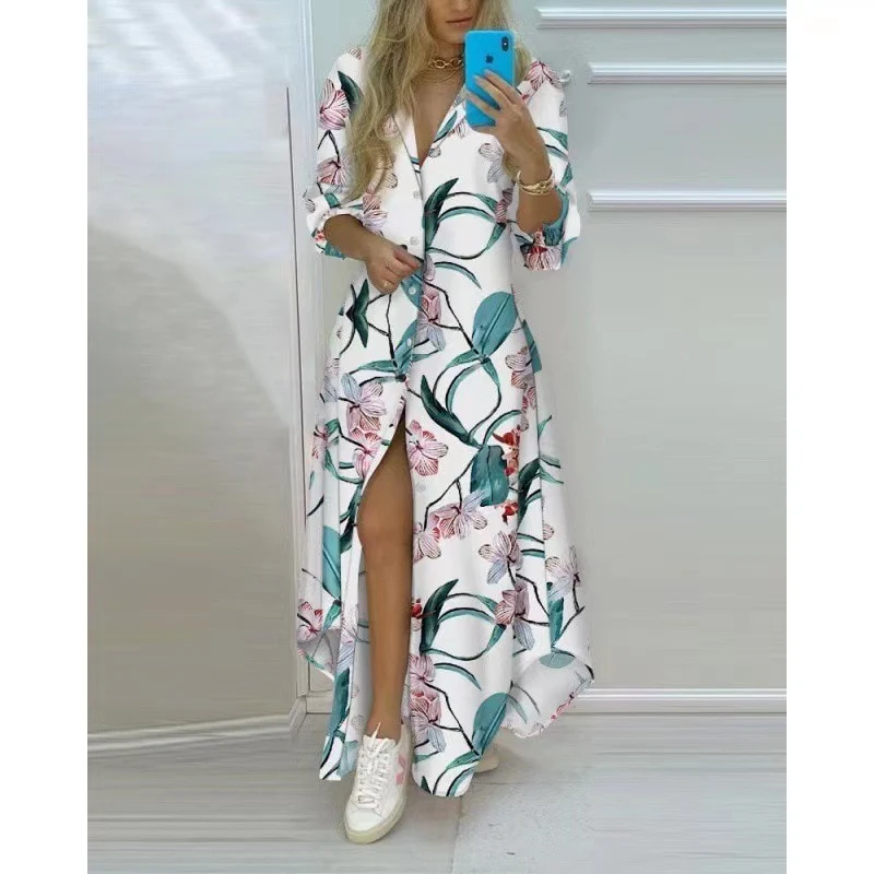 Europe and the United States spring and summer fashion sexy blouse dress dress women - Image 12