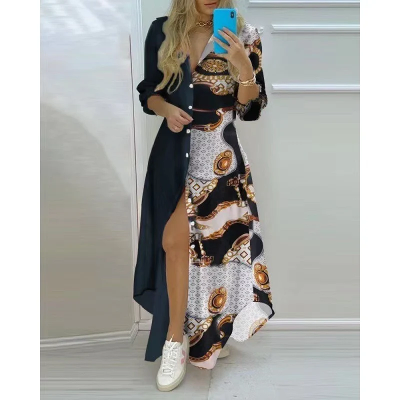 Europe and the United States spring and summer fashion sexy blouse dress dress women - Image 3
