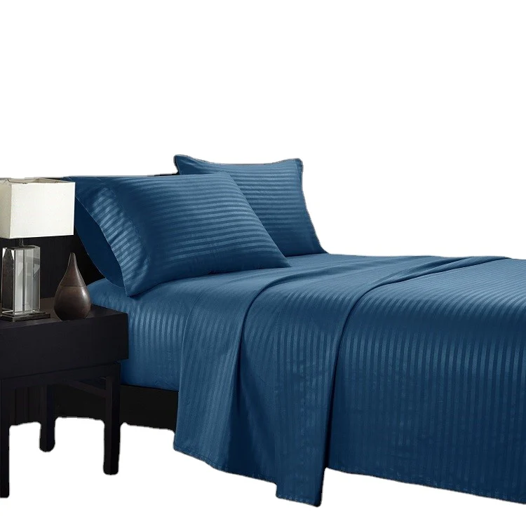 European and American style twill microfiber bedsheet bed sheet polyester bedsheet set ready to ship