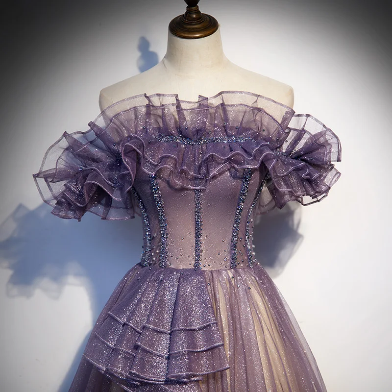 Evening Dress Women 2024 New Autumn And Winter Temperament Banquet Host Fairy Celebrity Slim Dress Wedding Bridesmaid prom dress - Image 4