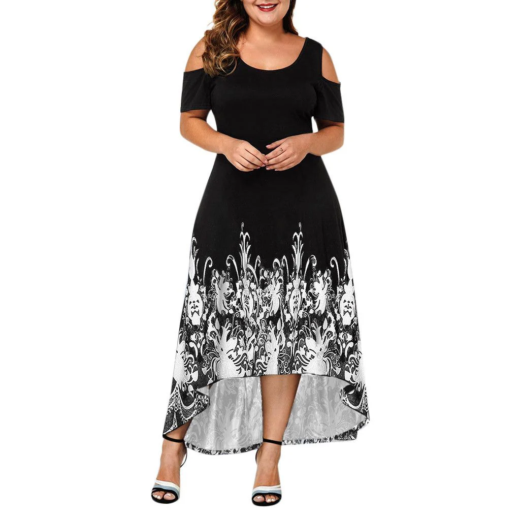 Sexy Evening Party Summer Plus Size Maxi Dress Women XL Short - Image 6