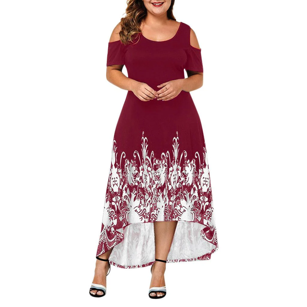 Sexy Evening Party Summer Plus Size Maxi Dress Women XL Short - Image 7