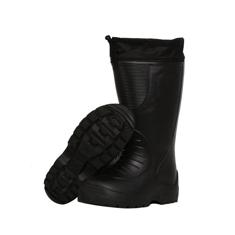 EXCARGO Shoes Men Winter Long Waterproof Snow Boots Rubber Rianboots Plus Velvet Warm EVA Rain Boots Lightweight Non-slip Shoes - Image 3