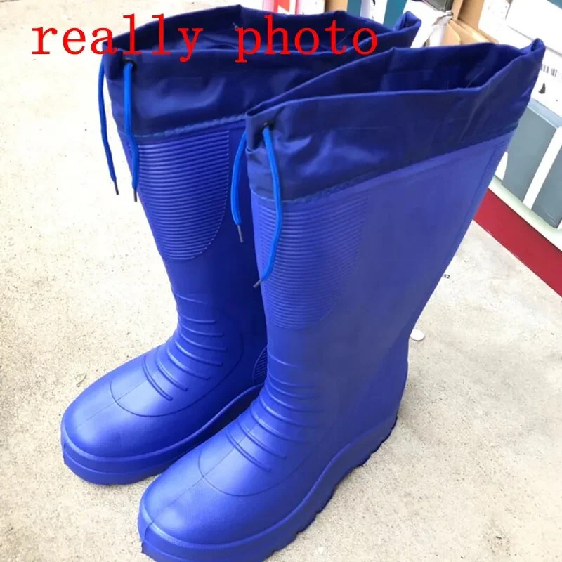 EXCARGO Shoes Men Winter Long Waterproof Snow Boots Rubber Rianboots Plus Velvet Warm EVA Rain Boots Lightweight Non-slip Shoes - Image 6